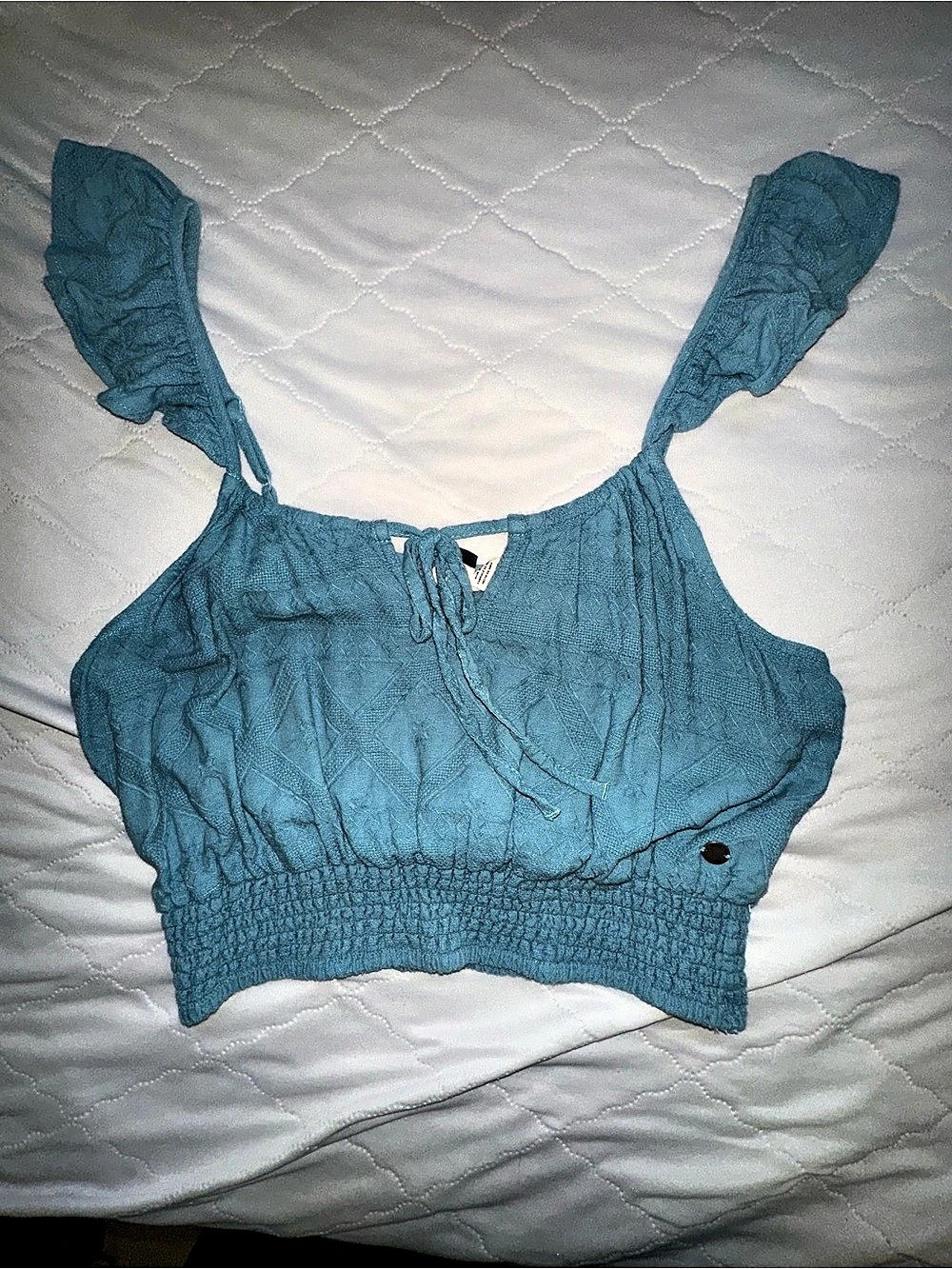 Roxy Sweetest Love 2 Crop Top Blue Medium